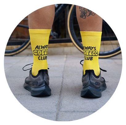 Chaussettes Pacific And Co Coffee Club Jaune