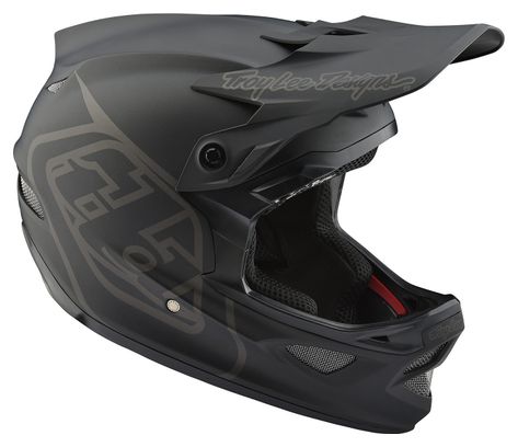 Troy Lee Designs D3 Fiberlite Mono Full Face Helmet Black 2018