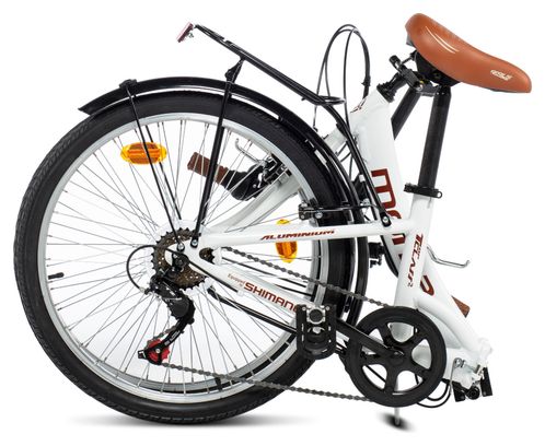 Moma Bikes Bicicleta Plegable Urbana SHIMANO TOP CLASS 24' Alu, 6V. Sillin Confort 