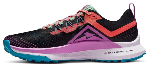 Chaussures Trail Running Nike React Pegasus Trail 4 Noir Rose Bleu