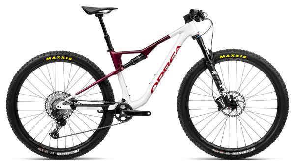 Orbea Oiz H10 Full Suspension MTB Shimano XT 12S 29'' White Chic Shadow Coral Red 2023