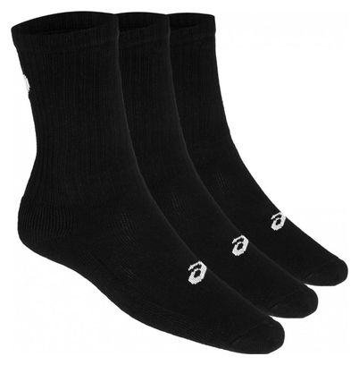Pack de 3 Paires de chaussettes Asics Crew Noir Unisex