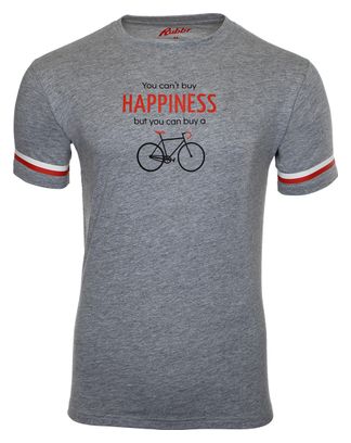 T-Shirt Manches Courtes Rubb'r Happiness Gris