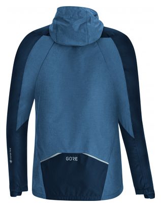 Veste Imperméable Femme Gore Wear C5 GTX Trail Hooded Bleu