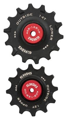 Pair of Elvedes Rollers for Sram Eagle XX1 / X01 AXS 12v Ceramic Hybrid
