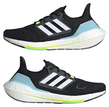 adidas running UltraBoost 22 Black Yellow Blue Women's Shoes