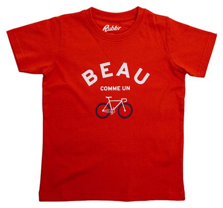 Rubb'r Beau Red Short Sleeve T-Shirt Kinder