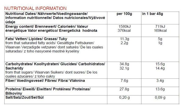 CHIMPANZEE Protein Bar 100% Natural Dates Vanilla 45g SENZA GLUTINE
