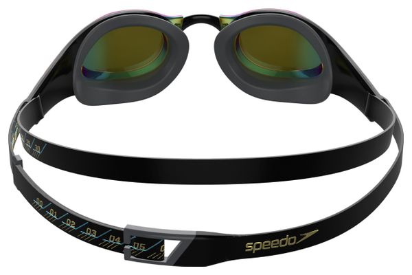 Swimming goggles Speedo Fastskin Pure Focus Mirror Black Blue
