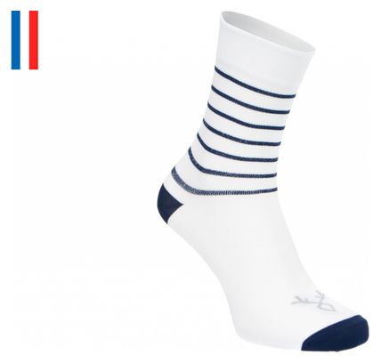 LeBram Ventoux Socks White Navy