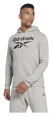 Sweat à capuche Reebok Training Big Logo Gris