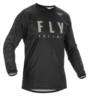 Fly Racing F-16 Kids Long Sleeve Jersey Black / Gray