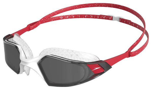 Aquapulse Pro Swim Goggles Red White