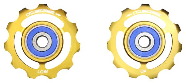 CyclingCeramic Jockey Wheels Shimano 10 / 11s (limitierte Auflage Gold)
