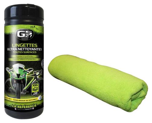 GS27 Cleaning Wipes x35 Box + Microfibre Wipe