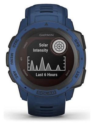 Montre GPS Garmin Instinct Solar Bleu Profond