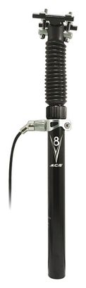 Ice Lift V8 Telescopic Seatpost Delux External Passage Black / Green (With Order)
