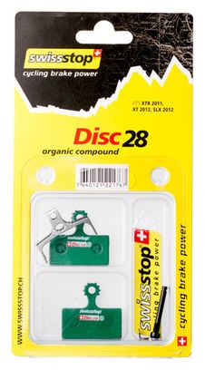 SWISSTOP Pair of Organic Disc28 Shimano, FSA, REVER pads