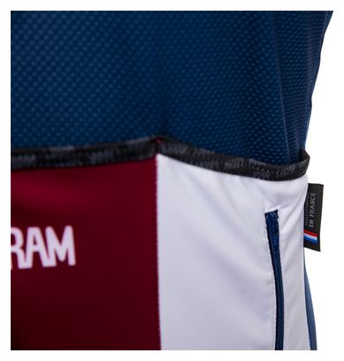 LeBram Tourmalet Blue Short Sleeve Jersey Adjusted Fit