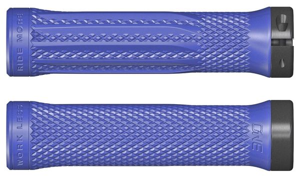 Pair of Blue OneUp Lock-On Grips