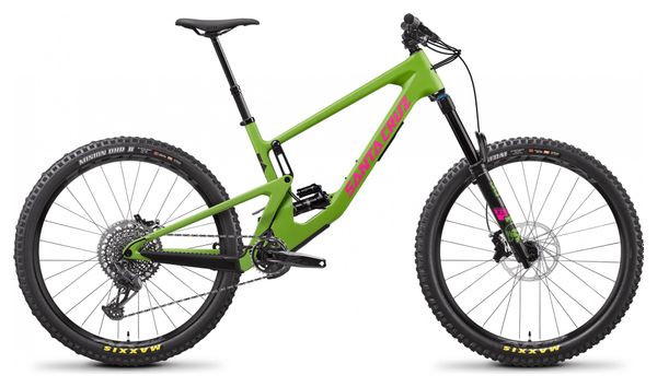 Bicicleta de doble suspensión Santa Cruz Nomad C 27.5 &#39;&#39; Sram GX Eagle 12V Adder Verde y Magenta 2021