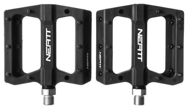 Neatt Composite 8 Pin Flat Pedals Black