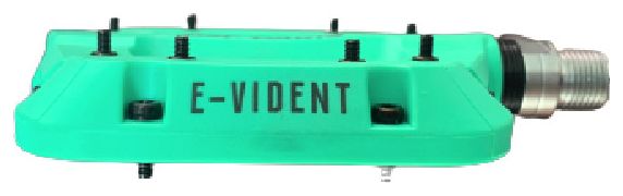 Paire de Pédales Plates BST Parts E-Vident Turquoise