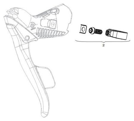 Kit Visserie Sram Levier de Vitesse Red/Force E-Tap AXS Hydraulic