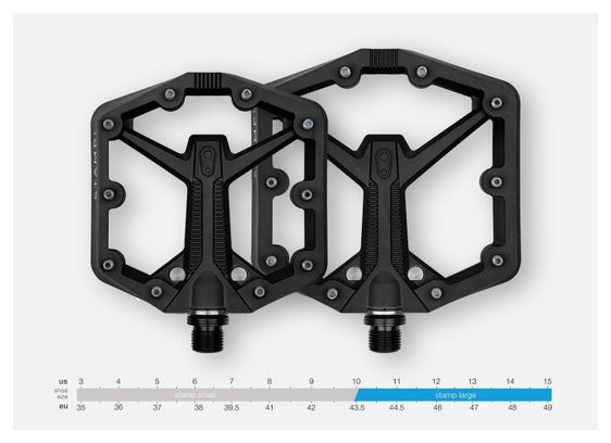 Buy the Crank Brothers Stamp 1 Gen 2 Small Pedals - Black. Online Shop