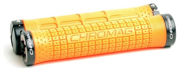 CHROMAG Poignées Lock-on CLUTCH 146mm Orange