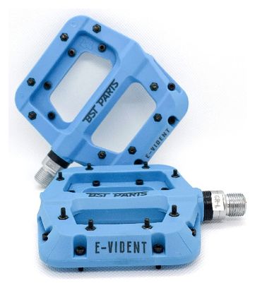 BST Parts E-Vident Flat Pedals Blau