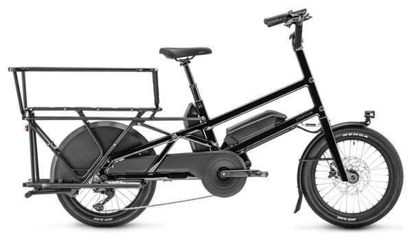 Vélo Cargo Longtail Électrique Moustache Bikes Lundi 20.3 Dual Shimano Deore 10V 20'' 500 Whx2 Noir 2023