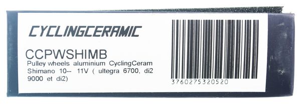 CyclingCeramic Jockey Wheels Shimano 10 / 11s Black