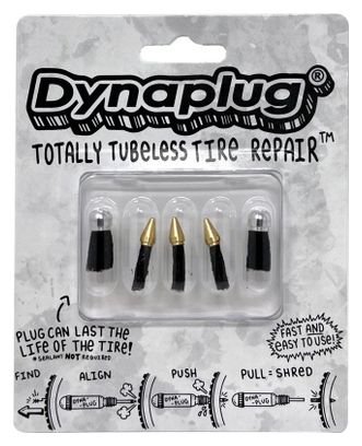Dynaplug Tubeless Plug Pack 3x Soft Nose and 2x Mega Plugs Repair Kit