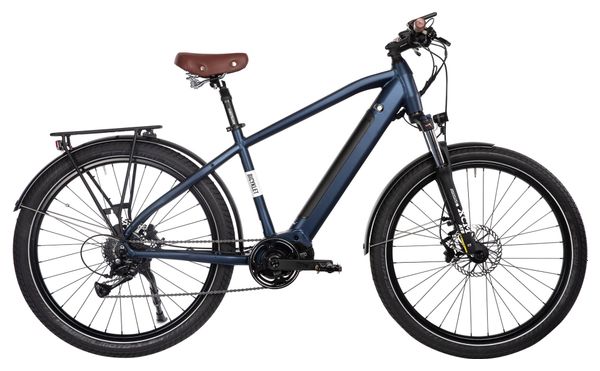 Vélo de Ville Électrique Bicyklet Raymond Shimano Acera 9V 504 Wh 27.5'' Bleu Matt Night