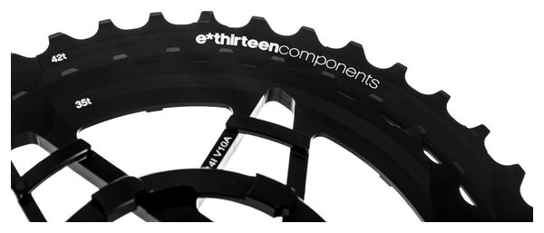 E-THIRTEEN TRS + Piñones Kit 36 ??- 42T 10s Negro