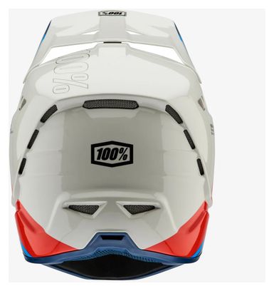 100% Aircraft Composite Trigger Full Face Helmet White Blue Red