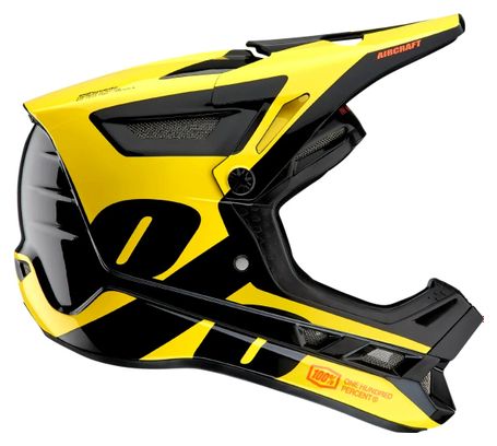 100% Aircraft Composite Yellow Full Face Helmet