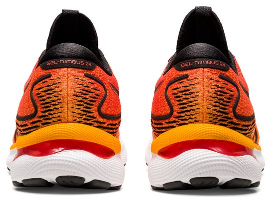 Asics Gel Nimbus 24 Running Shoes Orange Black