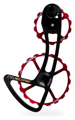 CyclingCeramic Cage 14/19 Derailleur Cage for Shimano Ultegra R8000 / 8050 - Dura Ace R9100 / 9150 Red