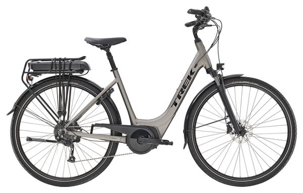Trek Verve Electric City Bike + 2 Lowstep Bosch 400wh Shimano Altus 9V Matte Gunmetal 2023