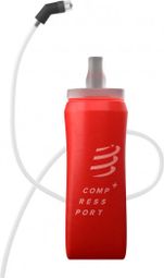 Compressport ErgoFlask 500ml Botella Flexible + Válvula + Tubo Rojo