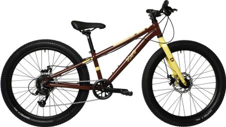 Scamp children's mountain bike HighFox microSHIFT Mezzo 8V 24'' Brown Yellow