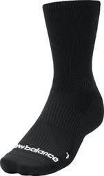 New Balance Run Flat Mid Unisex Socks Black
