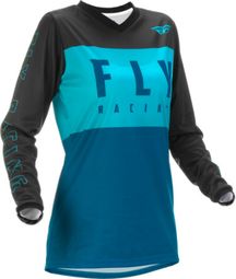 Fly Racing F-16 Women's Long Sleeve Jersey Blue / Black