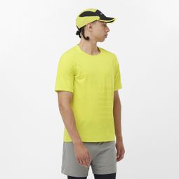 Salomon Sense Aero GFX Yellow Men's Short Sleeve T-Shirt
