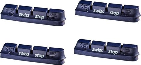 SwissStop RacePro BXP x4 Brake Pad Inserts Aluminium Wheels For Campagnolo