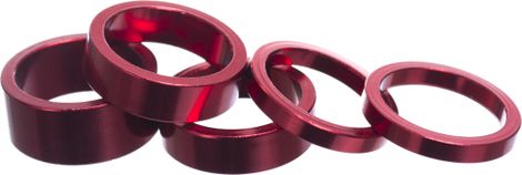 Entretoises de Direction Parts 8.3 Aluminium (x5) Rouge
