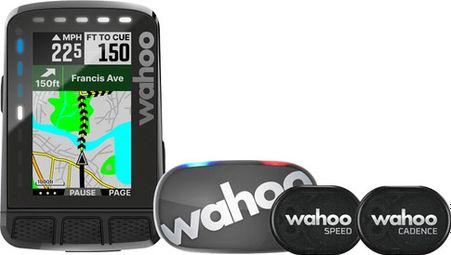 Compteur GPS Wahoo Elemnt Roam V2 + Tickr + Capteurs RPM