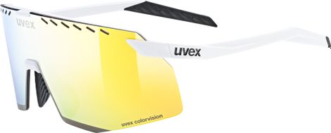 Lunettes Uvex Pace Stage CV Blanc/Verres Jaune Miroir